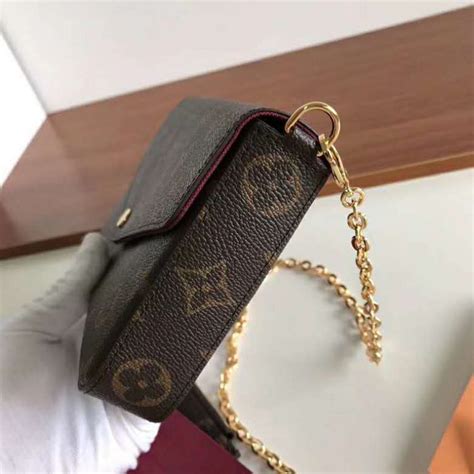 pochette lv interna|Félicie Pochette LV Monogram Chain Bag .